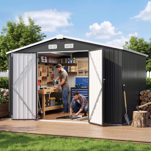 9.8x7.6 FT Shed Outdoor Storage Shed