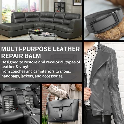 Leather Recoloring Balm and Scratch Repair Kit