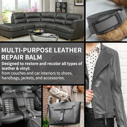 Leather Recoloring Balm and Scratch Repair Kit