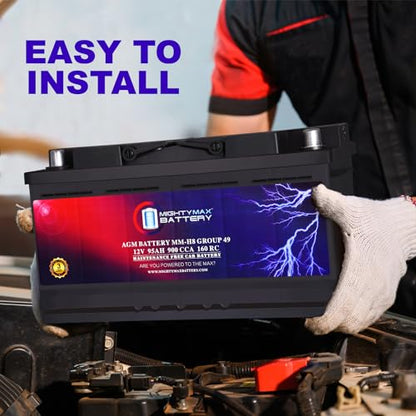 MM H8 Start and Stop Car BCI Group 49 12V 95Ah