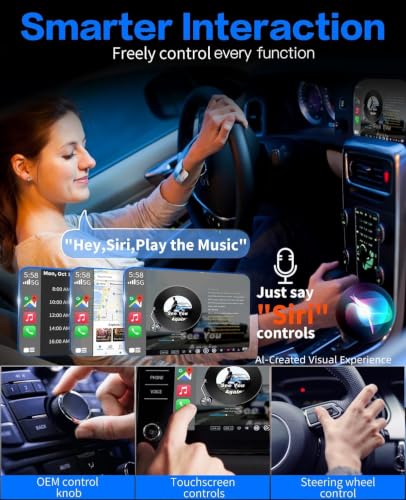 Wireless CarPlay Adapter for iPhone No Latency with USB C Adapter