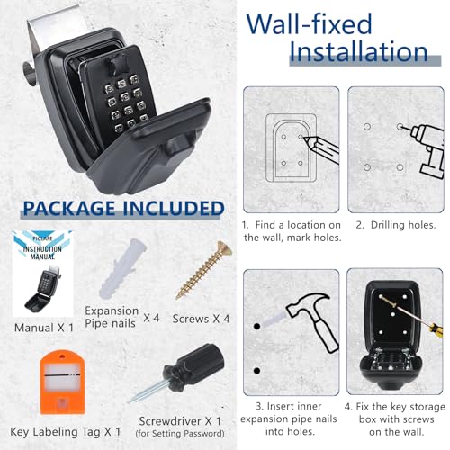 Car Window Punch Button Lock Box
