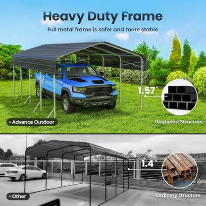12x20' Heavy Duty Metal Carport