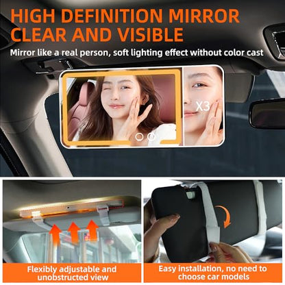 car mirror vanity Rechargeable Led