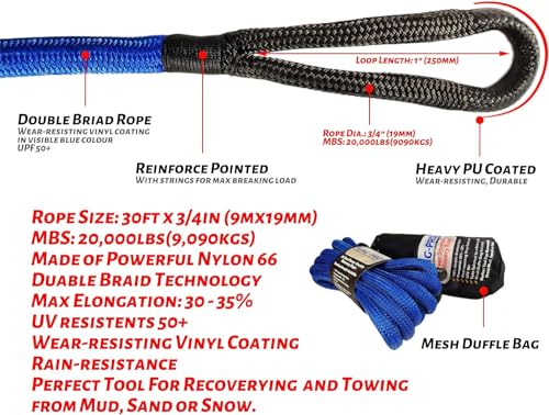 Kinetic Recovery Rope 3 (30 Foot)