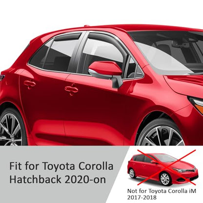 in Channel Extra Durable Rain Guards for Toyota Corolla 2020