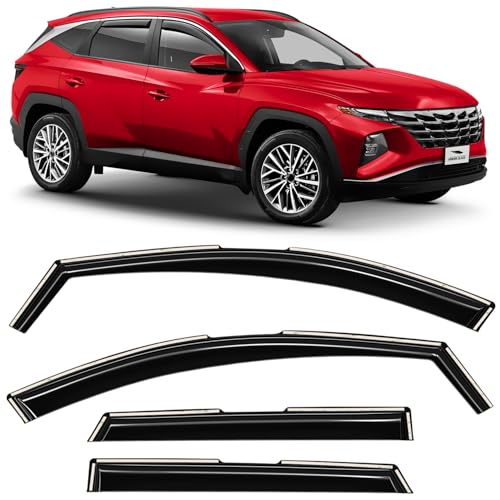 in Channel Extra Durable Rain Guards for Hyundai Tucson 2022 (4 Count)