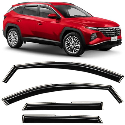 in Channel Extra Durable Rain Guards for Hyundai Tucson 2022 (4 Count)