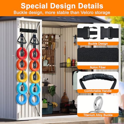 Extension Cord Organizer with 5 Detachable straps 2 PCS (2 Count)