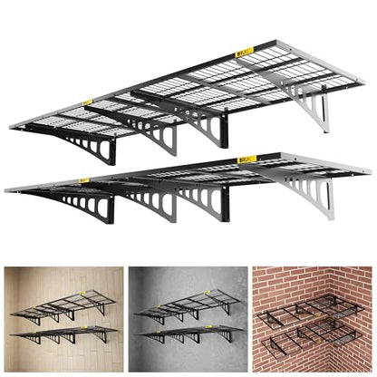 2x3ft Adjustable Rail Wall Garage Storage Shelf