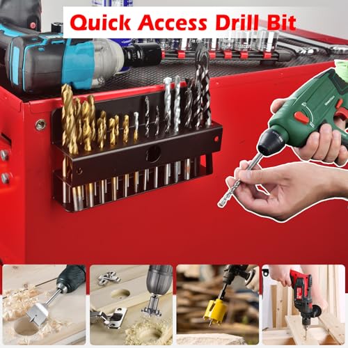 Magnetic Drill Bit Organizer