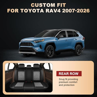 2 Front Car Seat Covers for Toyota RAV4 2013
