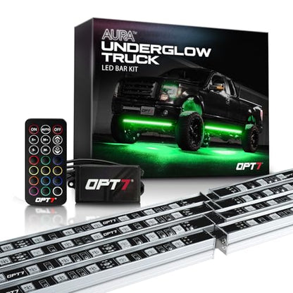 Aura RGB Aluminum Truck Underglow Kit with Remote Control (4 Count)