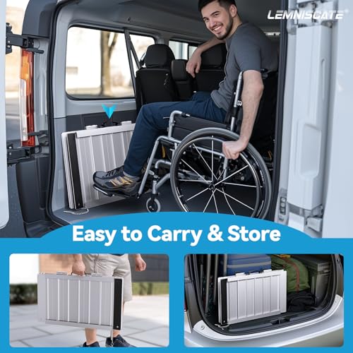 2FT Portable Wheelchair Ramp Aluminum Non