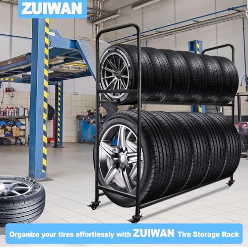 Rolling Tire Rack For Garage