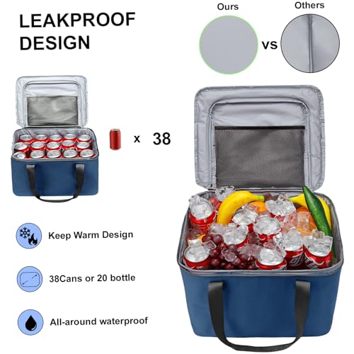 Car Trunk Organizer and Storage with Removable Leakproof Cooler Bag