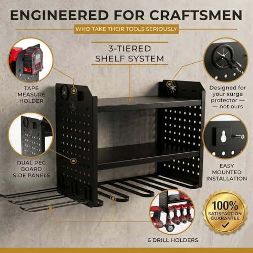Power Tool Organizer Wall Mount