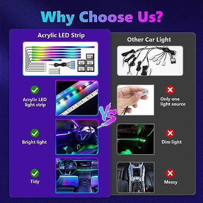 Dreamcolor Acrylic Interior Car Lights