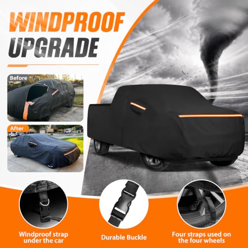 Car Cover for Chevy Silverado 1500 Crew Cab 6.6 ft Bed 2000