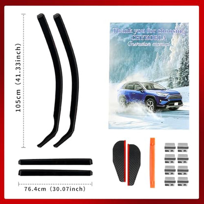in Channel Window Visors Rain Guards Fit for Toyota Highlander 2014 (4 Count)