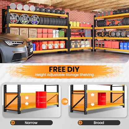 60” Wide Heavy Duty Metal Garage Shelving