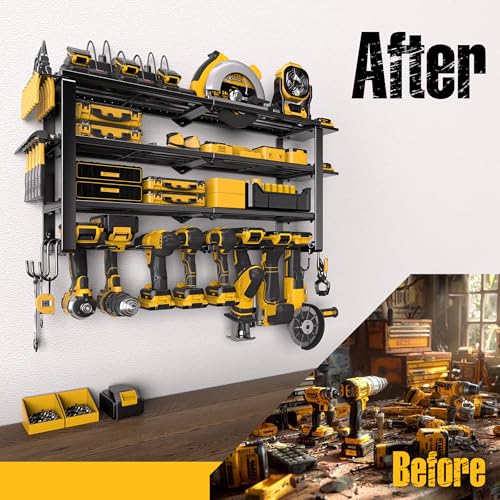 420LB Capacity Power Tool Organizer with Charging Station & 6 Outlets