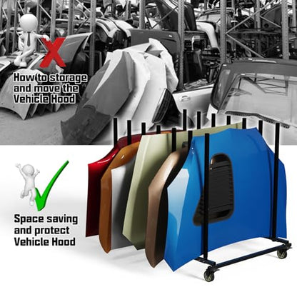 Vehicle Hood Storage Cart (6 Count)