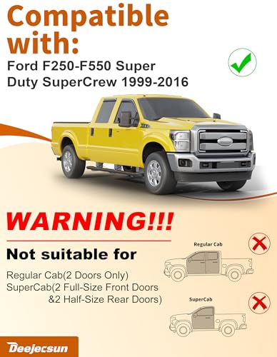 Window Visors Rain Guards for Ford F250