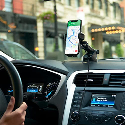 Car Charger Easy One Touch Wireless 2 Qi Charging Dashboard Phone Mount for iPhone