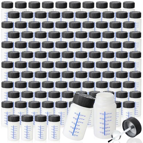 60 Pcs Touch up Paint Bottle with Brush Mixing Ball (60 Count)
