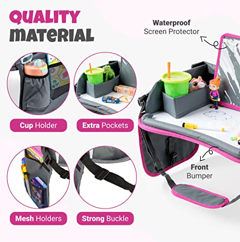 Kids Travel Tray with Dry Erase Board