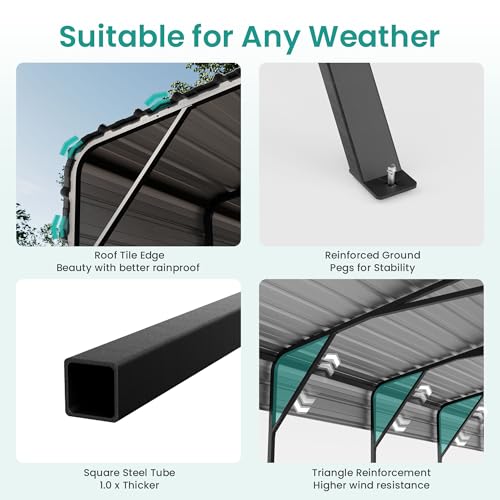 Reinforced Metal Carport