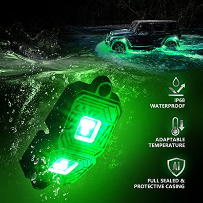 Photon 8 Pod RGB LED Aluminum Rock Lights (8 Count)