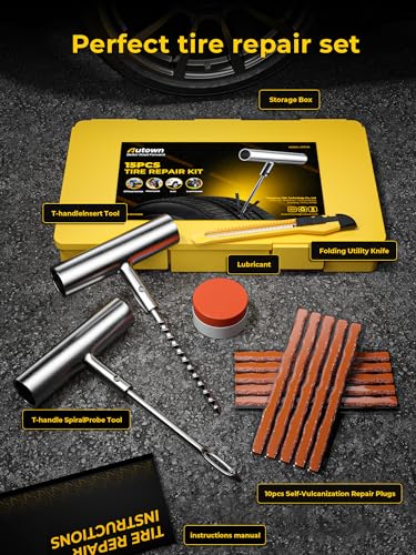Flat Tire Repair Kit 15pcs