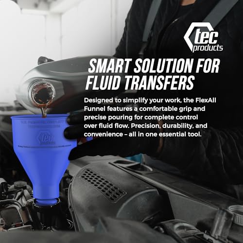 FlexAll Long Flexible Oil Change Funnels for Automotive Use