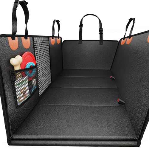 PU Leather Hard Bottom Dog Seat Cover for Extended Cab Trucks