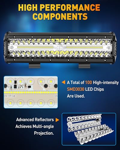 12 Inch LED Light Bar with Wiring Harness