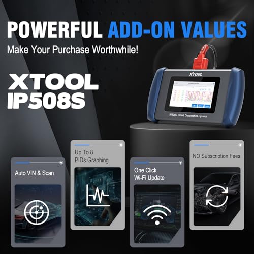 Scanner IP508S OBD2 Scanner ABS SRS Check Engine Code Transmission