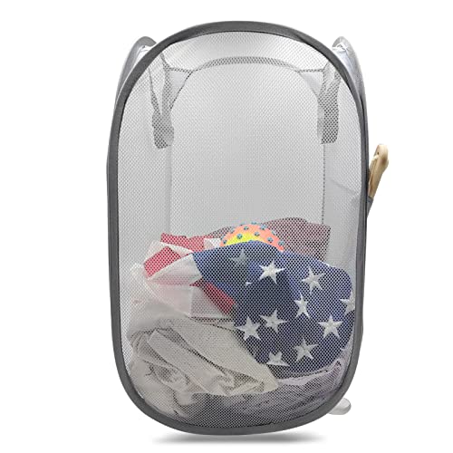 Sturdy Mesh Laundry Hamper Basket Bag