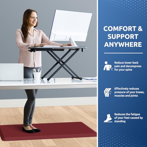 0.8" Thick Kitchen Mat Cushioned Anti Fatigue Rug Comfort Floor Mats
