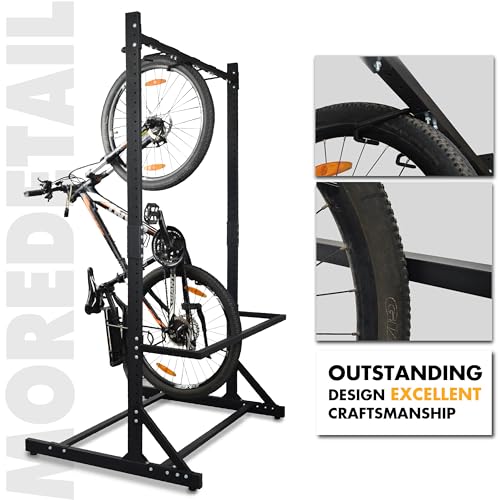 Freestanding 5 Bike Storage Rack Garage Bicycle Organizer Stand