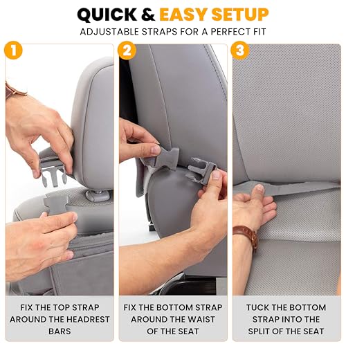 2 Pack Back of Seat Protector for Kids Feet (2 Count)