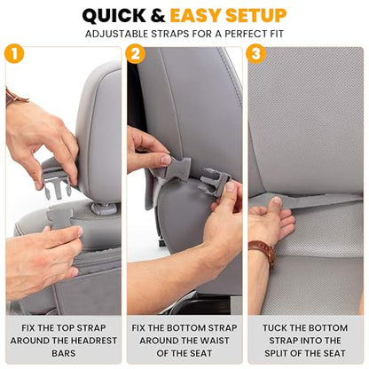 2 Pack Back of Seat Protector for Kids Feet (2 Count)