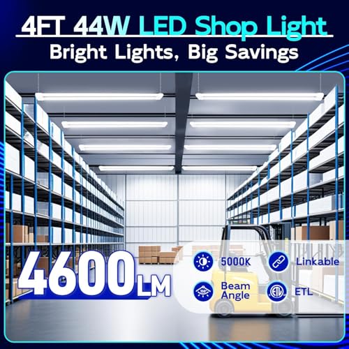 LED Shop Light 4FT 44W (4 Count)