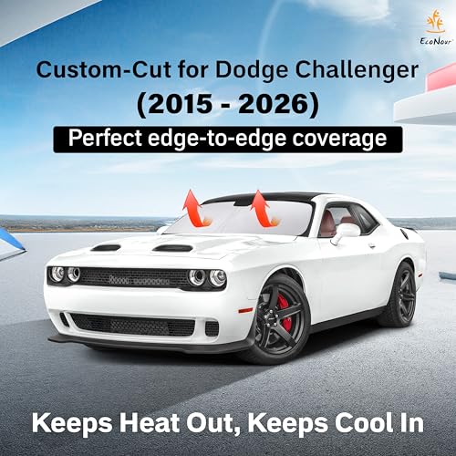 Windshield Sunshade Compatible for Dodge Challenger 2015