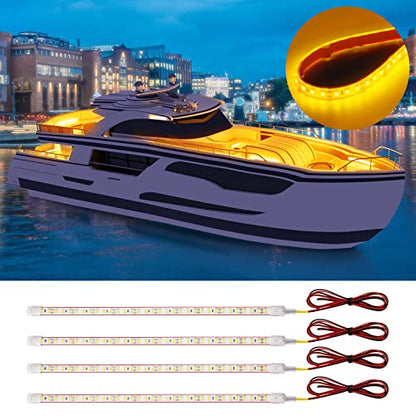 Amber Led Strip Light (4 Count)