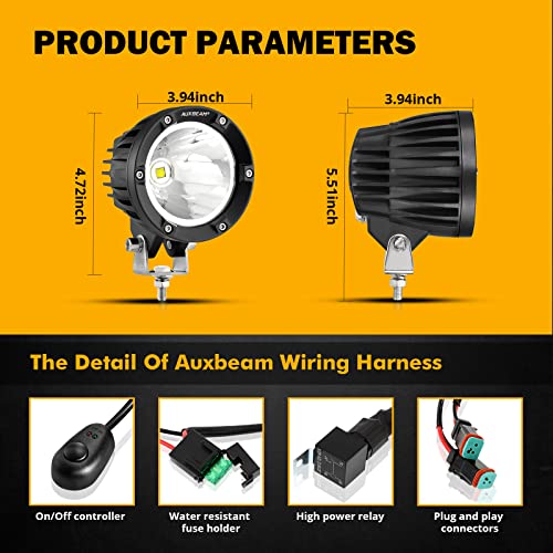 4 Inch 72W Round Pod Light