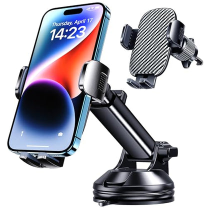 Phone Holders for Your Car Cell Phone Mount for Car Mount Windshield Dashboard Air Vent Universal Hands Free Automobile Cell Phone Holder Fit for iPhone Smartphone Camera Mounts