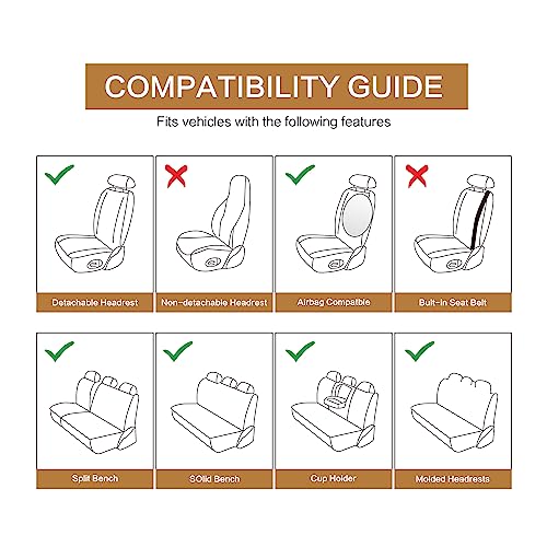 Leather Car Seat Covers Full Set