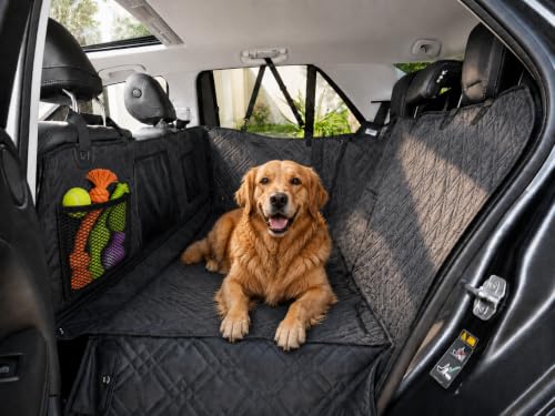 Bulldogology Hard Bottom Dog Seat Cover for Back Seat